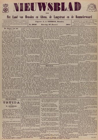Nieuwsblad het land van Heusden en Altena de Langstraat en de Bommelerwaard 1911-01-21