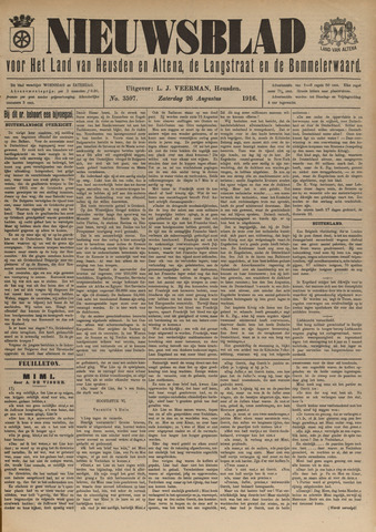 Nieuwsblad het land van Heusden en Altena de Langstraat en de Bommelerwaard 1916-08-26