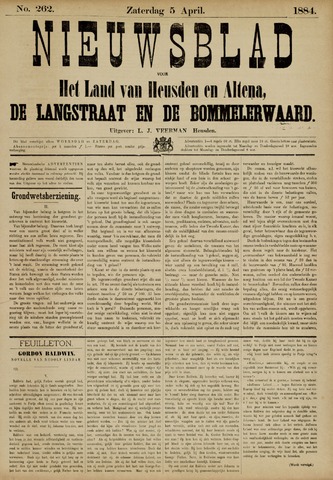 Nieuwsblad het land van Heusden en Altena de Langstraat en de Bommelerwaard 1884-04-05