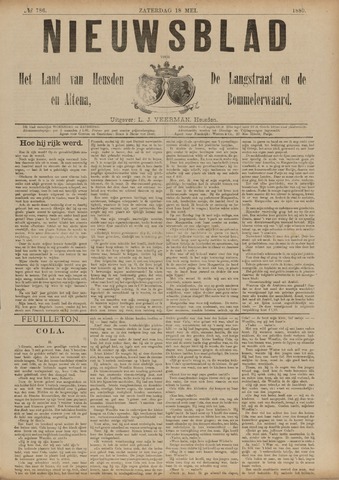 Nieuwsblad het land van Heusden en Altena de Langstraat en de Bommelerwaard 1889-05-18