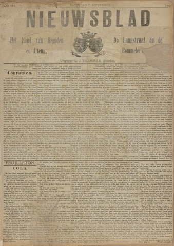 Nieuwsblad het land van Heusden en Altena de Langstraat en de Bommelerwaard 1889-09-07