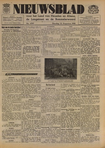 Nieuwsblad het land van Heusden en Altena de Langstraat en de Bommelerwaard 1950-08-22