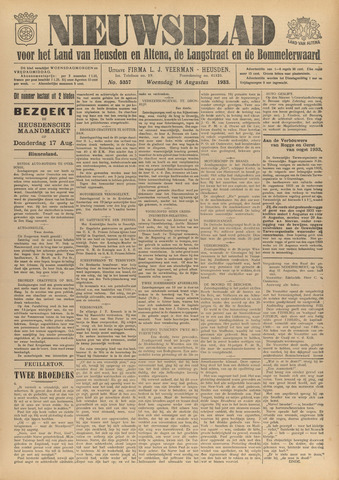 Nieuwsblad het land van Heusden en Altena de Langstraat en de Bommelerwaard 1933-08-16