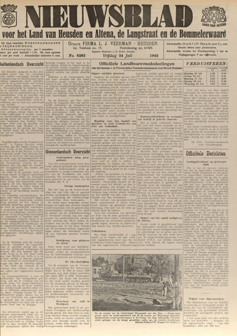 Nieuwsblad het land van Heusden en Altena de Langstraat en de Bommelerwaard 1942-07-24