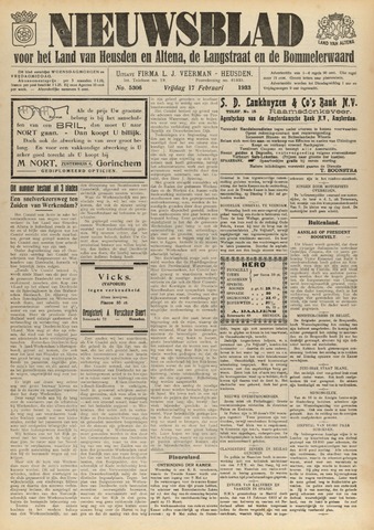Nieuwsblad het land van Heusden en Altena de Langstraat en de Bommelerwaard 1933-02-17