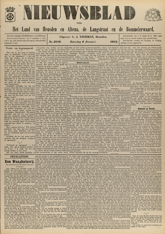 Nieuwsblad het land van Heusden en Altena de Langstraat en de Bommelerwaard 1912-01-06