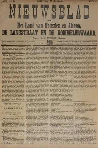 Nieuwsblad het land van Heusden en Altena de Langstraat en de Bommelerwaard 1886-01-09