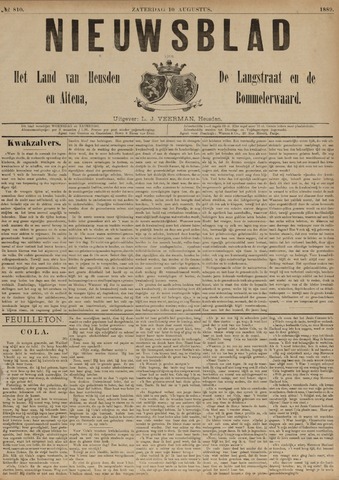 Nieuwsblad het land van Heusden en Altena de Langstraat en de Bommelerwaard 1889-08-10