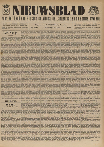 Nieuwsblad het land van Heusden en Altena de Langstraat en de Bommelerwaard 1916-07-12
