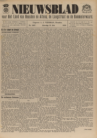 Nieuwsblad het land van Heusden en Altena de Langstraat en de Bommelerwaard 1916-05-13