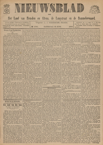 Nieuwsblad het land van Heusden en Altena de Langstraat en de Bommelerwaard 1898-06-25