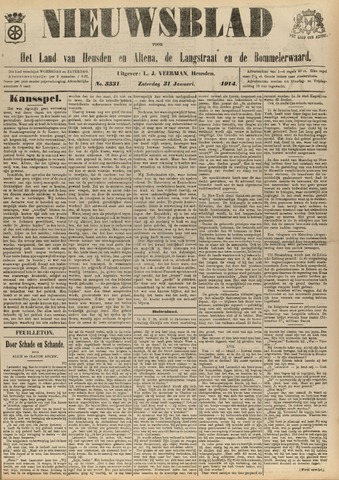 Nieuwsblad het land van Heusden en Altena de Langstraat en de Bommelerwaard 1914-01-31