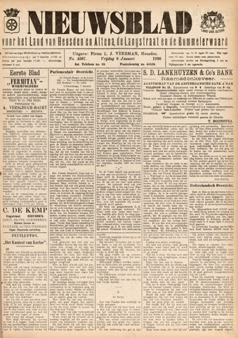 Nieuwsblad het land van Heusden en Altena de Langstraat en de Bommelerwaard 1926-01-08