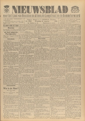 Nieuwsblad het land van Heusden en Altena de Langstraat en de Bommelerwaard 1931-08-26
