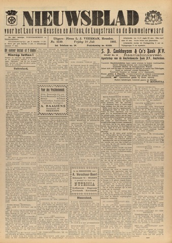 Nieuwsblad het land van Heusden en Altena de Langstraat en de Bommelerwaard 1931-07-10
