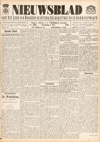Nieuwsblad het land van Heusden en Altena de Langstraat en de Bommelerwaard 1926-05-05