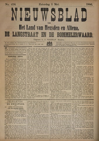 Nieuwsblad het land van Heusden en Altena de Langstraat en de Bommelerwaard 1886-05-01