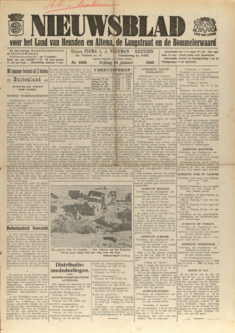Nieuwsblad het land van Heusden en Altena de Langstraat en de Bommelerwaard 1942-01-16