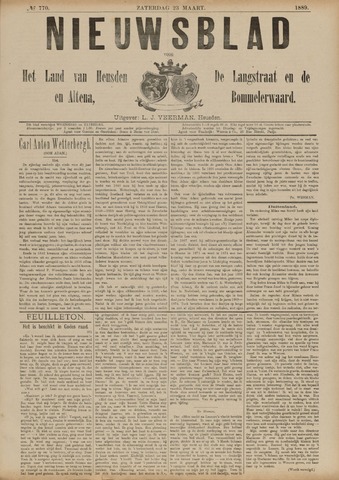 Nieuwsblad het land van Heusden en Altena de Langstraat en de Bommelerwaard 1889-03-23