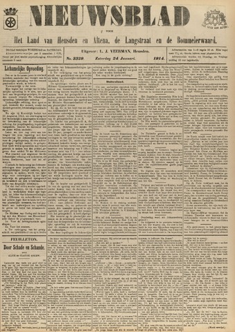 Nieuwsblad het land van Heusden en Altena de Langstraat en de Bommelerwaard 1914-01-24