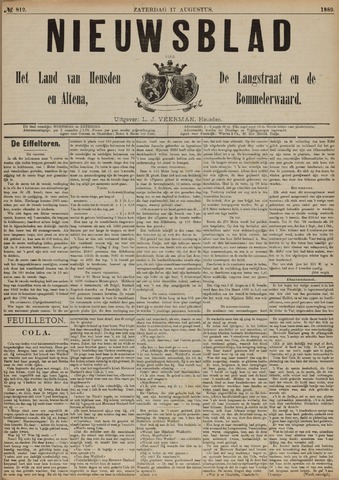 Nieuwsblad het land van Heusden en Altena de Langstraat en de Bommelerwaard 1889-08-17