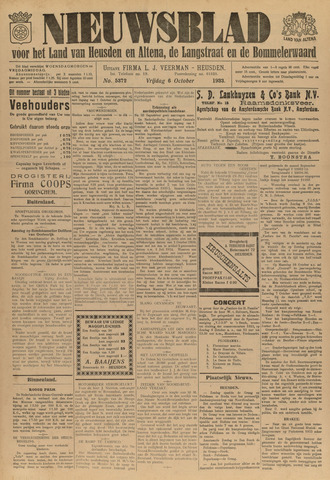 Nieuwsblad het land van Heusden en Altena de Langstraat en de Bommelerwaard 1933-10-06