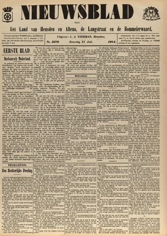 Nieuwsblad het land van Heusden en Altena de Langstraat en de Bommelerwaard 1914-07-11