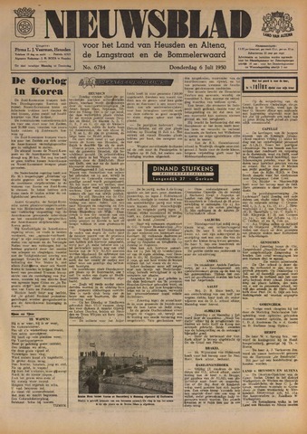 Nieuwsblad het land van Heusden en Altena de Langstraat en de Bommelerwaard 1950-07-06