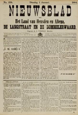 Nieuwsblad het land van Heusden en Altena de Langstraat en de Bommelerwaard 1884-01-01