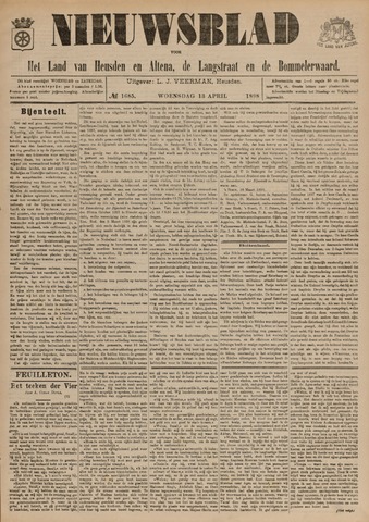 Nieuwsblad het land van Heusden en Altena de Langstraat en de Bommelerwaard 1898-04-13