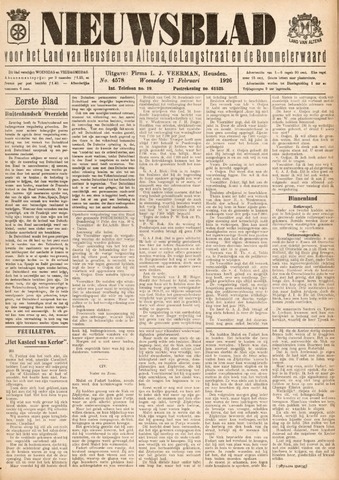Nieuwsblad het land van Heusden en Altena de Langstraat en de Bommelerwaard 1926-02-17