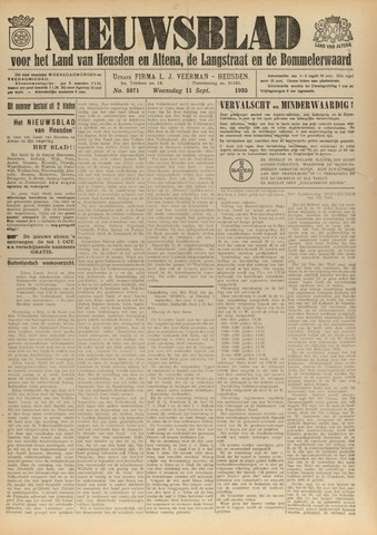 Nieuwsblad het land van Heusden en Altena de Langstraat en de Bommelerwaard 1935-09-11