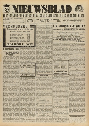 Nieuwsblad het land van Heusden en Altena de Langstraat en de Bommelerwaard 1931-05-08