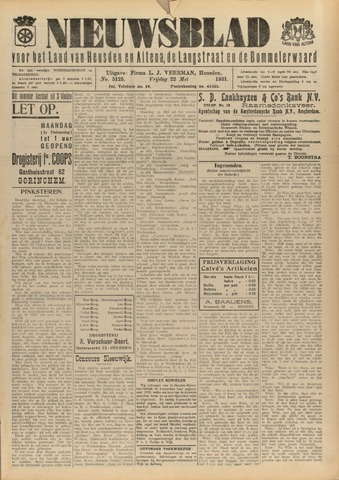 Nieuwsblad het land van Heusden en Altena de Langstraat en de Bommelerwaard 1931-05-22