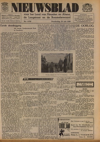 Nieuwsblad het land van Heusden en Altena de Langstraat en de Bommelerwaard 1950-07-20