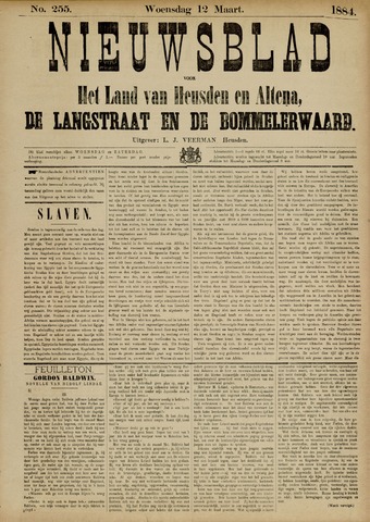 Nieuwsblad het land van Heusden en Altena de Langstraat en de Bommelerwaard 1884-03-12
