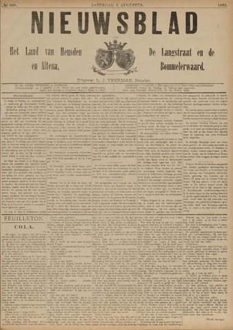 Nieuwsblad het land van Heusden en Altena de Langstraat en de Bommelerwaard 1889-08-03