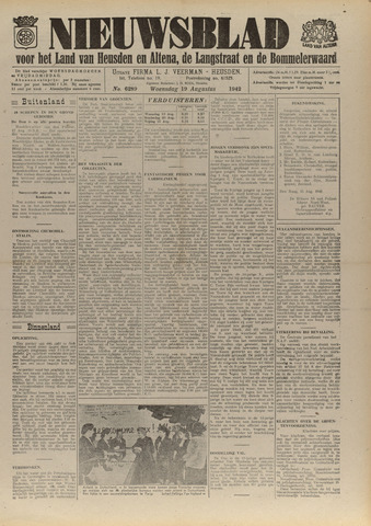 Nieuwsblad het land van Heusden en Altena de Langstraat en de Bommelerwaard 1942-08-19