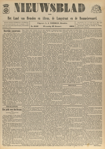 Nieuwsblad het land van Heusden en Altena de Langstraat en de Bommelerwaard 1912-01-31
