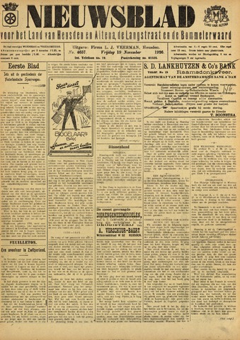 Nieuwsblad het land van Heusden en Altena de Langstraat en de Bommelerwaard 1926-11-19