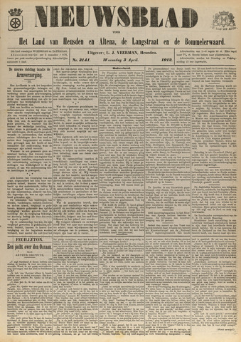 Nieuwsblad het land van Heusden en Altena de Langstraat en de Bommelerwaard 1912-04-03