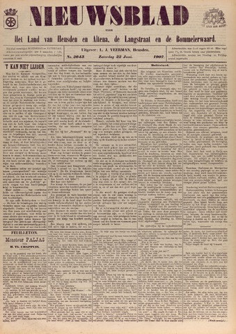Nieuwsblad het land van Heusden en Altena de Langstraat en de Bommelerwaard 1907-06-22