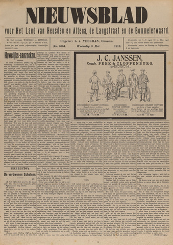 Nieuwsblad het land van Heusden en Altena de Langstraat en de Bommelerwaard 1916-05-03