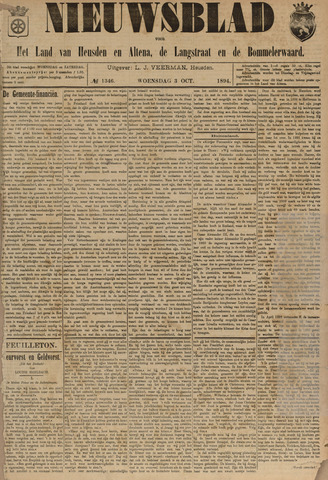 Nieuwsblad het land van Heusden en Altena de Langstraat en de Bommelerwaard 1894-10-03