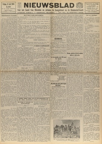 Nieuwsblad het land van Heusden en Altena de Langstraat en de Bommelerwaard 1944-07-21