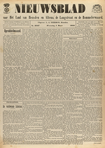 Nieuwsblad het land van Heusden en Altena de Langstraat en de Bommelerwaard 1916-03-01