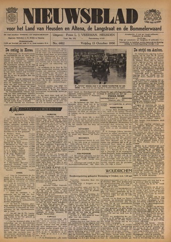 Nieuwsblad het land van Heusden en Altena de Langstraat en de Bommelerwaard 1950-10-13