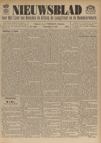 Nieuwsblad het land van Heusden en Altena de Langstraat en de Bommelerwaard 1916-07-19