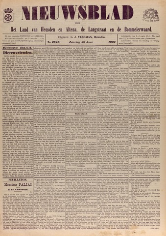 Nieuwsblad het land van Heusden en Altena de Langstraat en de Bommelerwaard 1907-06-29