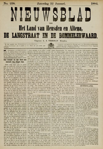 Nieuwsblad het land van Heusden en Altena de Langstraat en de Bommelerwaard 1884-01-12